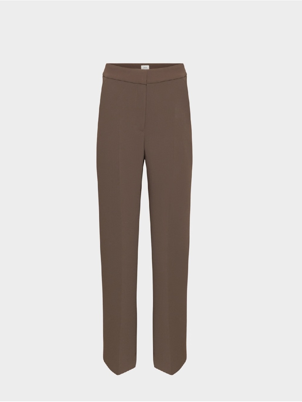 Aritzia Wilfred limitless crepette Chocolate Brown Wide Leg Trousers Size 4